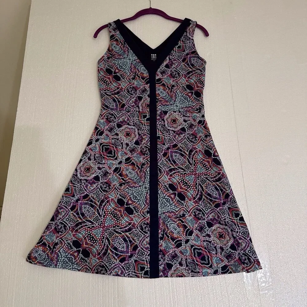 Title‎ Nine Dress S  Golf Athleisure Blue/Purple Paisley Stretch Pickleball - Picture 12 of 12